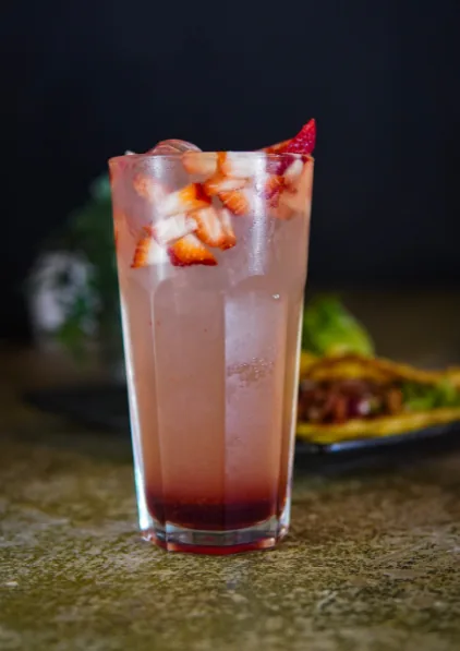 Una limonada de fresa