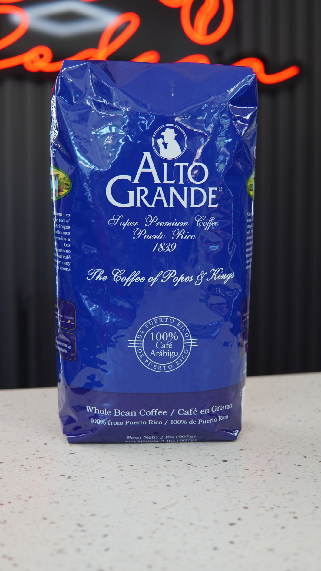 Cafe Alto Grande en grano 2lbs